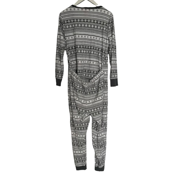 Joe Fresh Long Pajama Jumpsuit Butt Flap 100% Cotton Adult Large - Picture 2 of 9